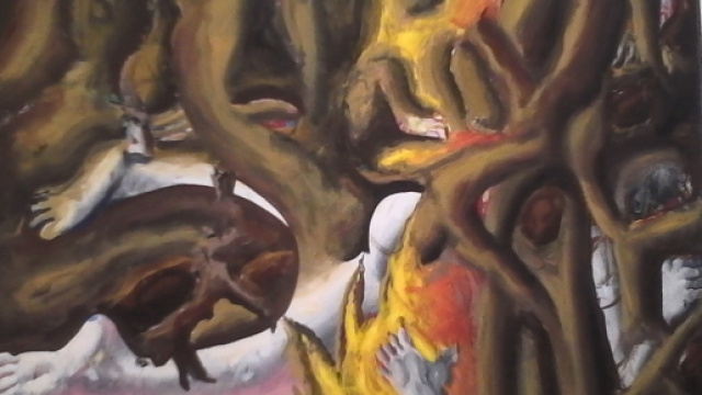 Opera esposta alla ZAC dei Cantieri Culturali della Zisa 1