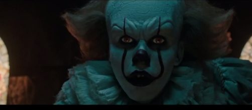 Pennywise the creepy clown (Bill Skarsg&aring;rd) of 'It,' from New Line Cinema. / from 'YouTube' screen grab