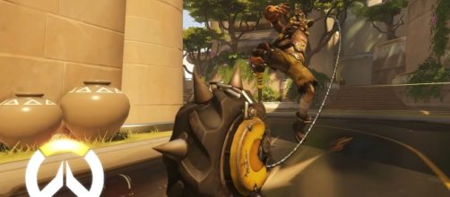The explosive expert Junkrat has the right stuff to go up against all heroes in "Overwatch." (via YouTube/PlayOverwatch)