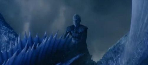 The Night King on the back of his dead dragon Viserion/ Photo: screenshot via GameofThrones channel on YouTube
