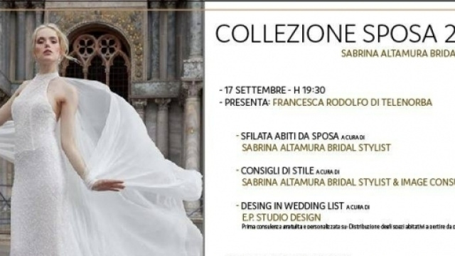 Collezione 2018 di abiti da sposa, a Trani l'evento gratuito