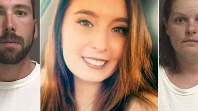 Savanna Lafontaine Greywind (al centro) era incinta. Il cadavere trovato in un fiume. Arrestata coppia di vicini. Foto: extra.ie.