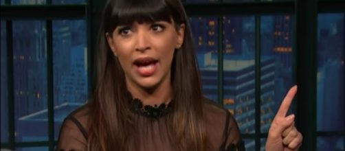Hannah Simone and husband welcomed first son. YouTube/SethMeyers