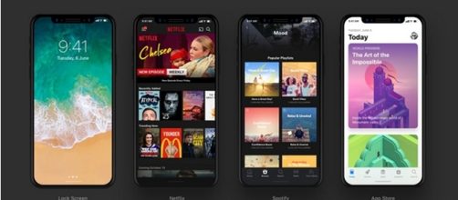 iPhone 8 screen concepts/ photo by @talkaboutdesign via Twitter