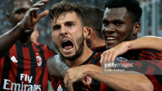 Dalla destra Franck Kessi&eacute;, Patrick Cutrone e Zapata