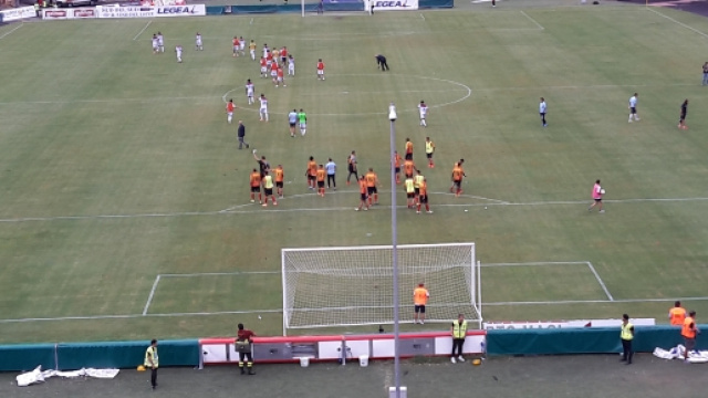 Una foto dello stadio "Via del mare" di Lecce.
