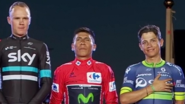Il podio della Vuelta Espana dello scorso anno