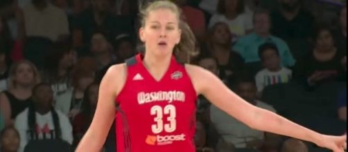 Emma Meesseman put up 17 points in today's Mystics' win over the Mercury. [Image via WNBA/YouTube]