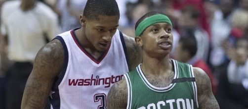 Bradley Beal and Isaiah Thomas/ photo by Keith Allison via Flickr