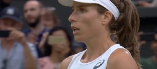 Johanna Konta during 2017 Wimbledon/ Photo: screenshot via Wimbledon official channel on YouTube