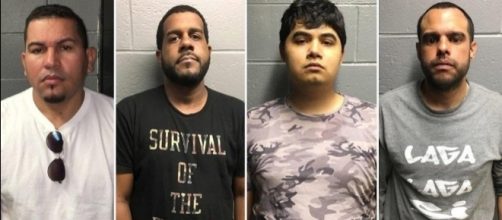 Photos courtesy DEA - Left to right Richard Rodriguez, David Rodriguez, Jesus Perez-Cabral, Johnny Beltrez