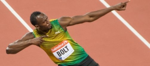 Usain Bolt's signature 'To the World' salute, as performed back in 2013. / from 'Wikipedia' - wikipedia.org