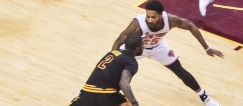 Kyrie Irving and Derrick Rose - Erik Drost via Flickr