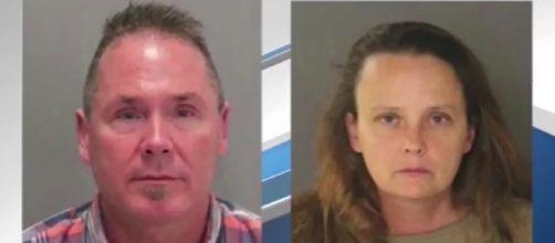 Michael Kellar and Gail Burnworth as seen in their mugshots - Flickr/LoneWolf & The Three Muskadoggies(◑_◑)