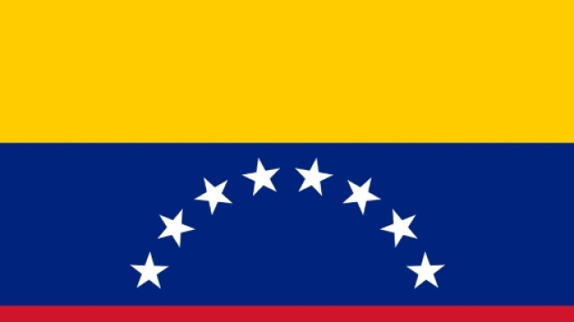 L'attuale bandiera del Venezuela