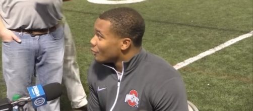 JK Dobbins probably wasn't ready to start on Thursday night. [Image via YouTube/Eleven Warriors]
