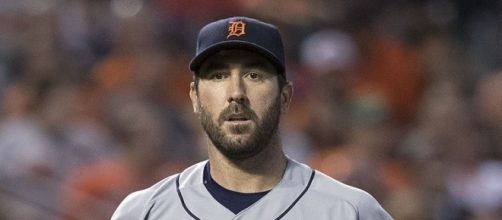 Justin Verlander has a 10-8 record with a 3.82 ERA in 28 starts for the Tigers this season -- Keith Allison via WikiCommons