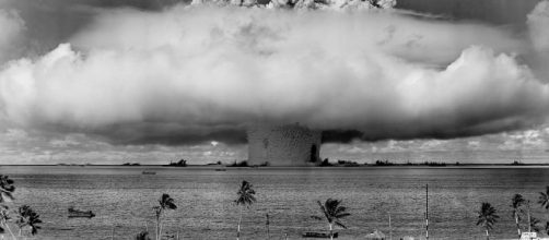 Mushroom formed by a H - Bomb test. Photo credit- pixabay.com/en/nuclear-weapons-test-nuclear-weapon-67557/