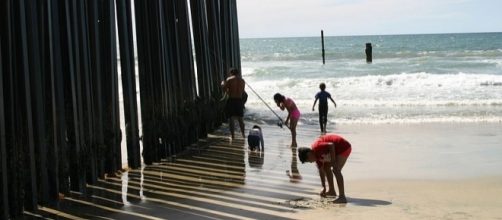 Prototypes for border wall in development. - Image Credit: Rev Sysyphus/Wikimedia