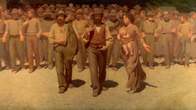Quarto Stato, il dipinto &egrave; da sempre associato alle lotte degli operai