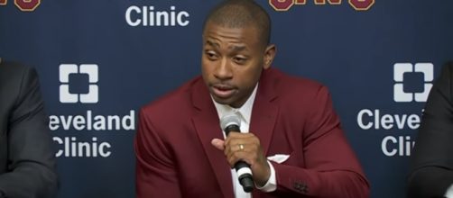 Isaiah Thomas during the Cavs press conference (via YouTube - NBA)