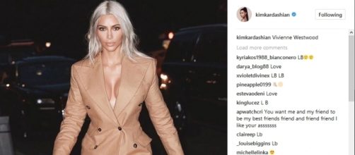 Kim appearaed on Alexander Wong's fashion show. Image[Kim Kardashian-Instagram]