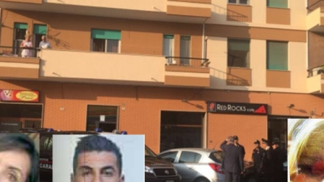 Nella foto piccola in basso a destra la vittima. A sinistra Maria Dessi e Reciso.