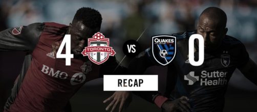 Toronto FC 4, San Jose Earthquakes 0 wikimedia.org