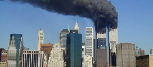World Trade Center on 9/11 (Michael Foran wikimedia commons)