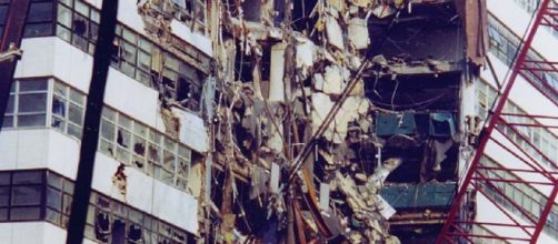 Damage to Fiterman Hall and debris from the collapse of the World Trade Center on 9/11 Image CCO Public Domain |Wikimedia Commons