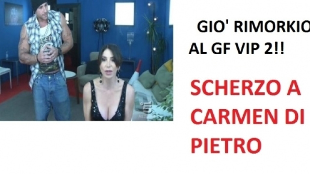 grande fratello vip: scherzo a carmen di pietro
