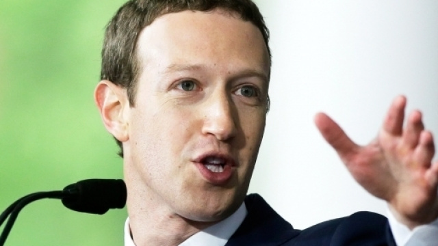 Mark Zuckerberg durante un discorso all'Universit&agrave; di Harvard.