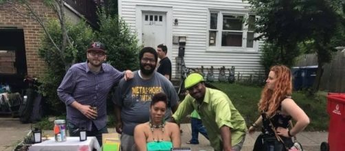 Ben Brindise (Far left), Ten Thousand (Left), Bianca L. McGraw (Center), Brandon Williamson (Right) Skylar Jaye (Far right), fundraising for NPS