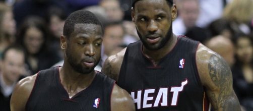 Dwyane Wade and LeBron James team up for a workout. Image Credit: Keith Allison / Flickr