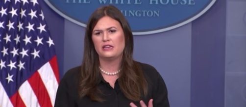 Sarah Huckabee Sanders at the White House, via Twitter