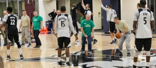 Timberwolves open practice (c) Air Force Photo/Capt. William-Joseph Mojica