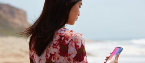 The new iPhone X uses facial recognition technology to unlock the device. Photograph courtesy of: Apple