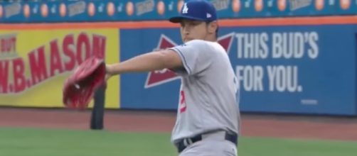 Yu Darvish will be on the mound when the Los Angeles Dodgers take on the Giants on Wednesday night. [Image via MLB/YouTube]