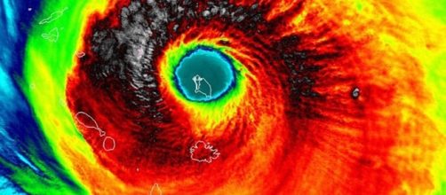 Hurricane Irma showing the location and size of Barbuda [Image: Wikimedia by NASA/Public Domain]