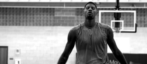 Paul George models the new OKC Thunder Nike Statement uniform (Image Credit - Nike/YouTube Screenshot)