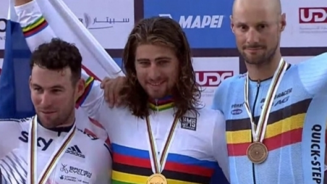 Peter Sagan Campione del Mondo un anno fa a Doha