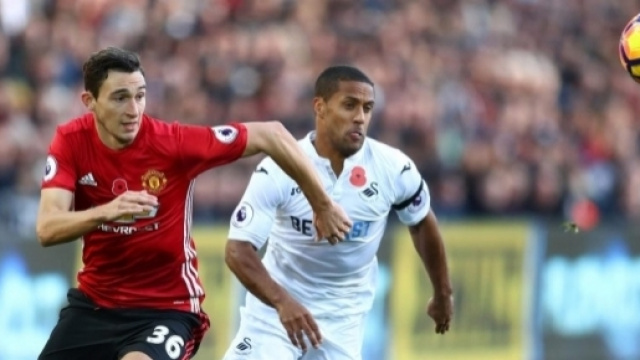 Sulla sinistra Matteo Darmian, possibile acquisto del Milan