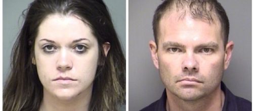 Amanda Lynn Mollison and Justin Chadwick Brown (Denton County Sheriff's Office Photos)