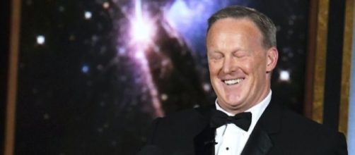 James Corden slammed for 'kissing' Sean Spicer at Emmys - digitalspy.com