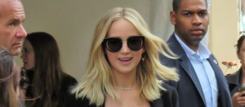 Jennifer Lawrence photographed during one of her promotions for "mother!" - Flickr/GabboT