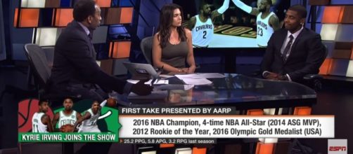 Kyrie Irving stopped by First Take to answer questions about his summer https://youtu.be/sqom2VSho-E ESPN First Take