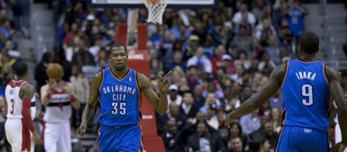 Kevin Durant with OKC (c) https://www.flickr.com/photos/keithallison/