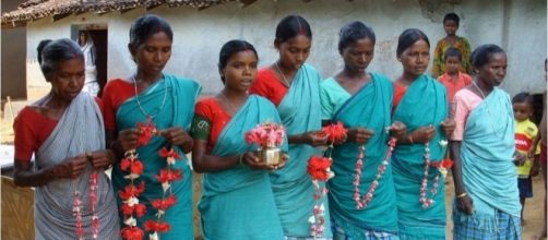 Santal people in Jharkhand India. Photo from Jessica Ridgewell via Wikipedia Commons