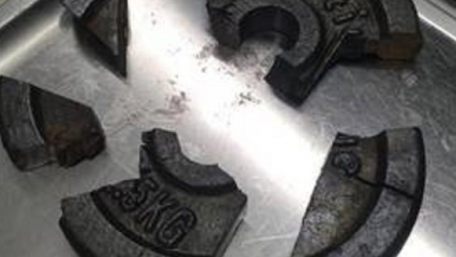 L'oggetto dove &egrave; rimasto incastrato il giovane tedesco.
