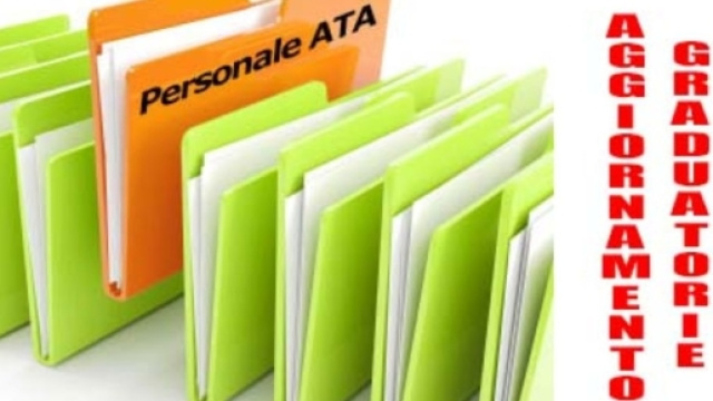 Aggiornamento graduatorie personale ATA